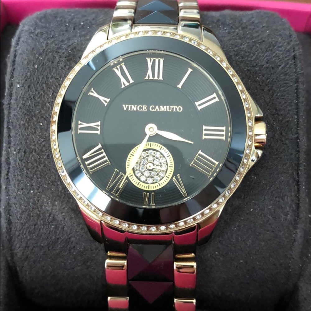 Vince Camuto Swarovski Crystal Ceramic Watch